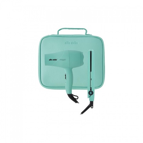 Alfa Italia Viaggio Travel Hairdryer and Styler Carrycase in Turquoise